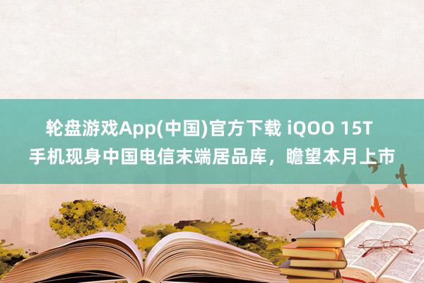 轮盘游戏App(中国)官方下载 iQOO 15T 手机现身中国电信末端居品库，瞻望本月上市
