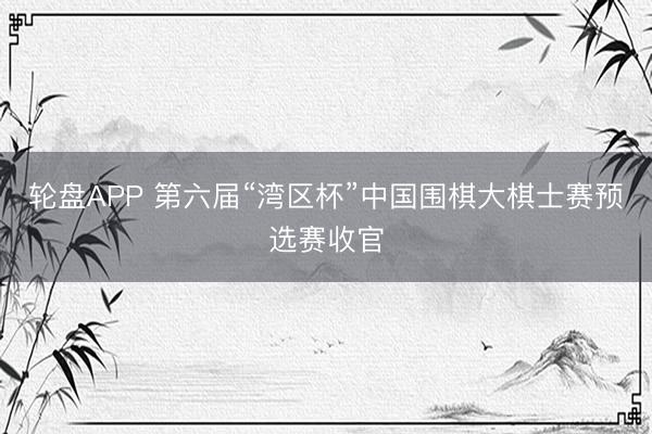 轮盘APP 第六届“湾区杯”中国围棋大棋士赛预选赛收官