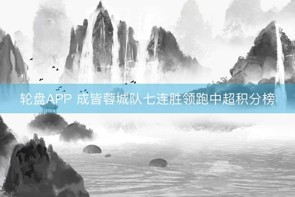 轮盘APP 成皆蓉城队七连胜领跑中超积分榜