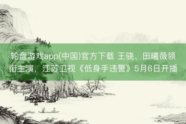 轮盘游戏app(中国)官方下载 王骁、田曦薇领衔主演，江苏卫视《低身手违警》5月6日开播